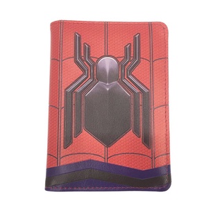 etiqueta de equipaje anime spider-man pasaporte cubierta spiderman impermeable pasaporte titular documentos pasaporte caso pumid-longitud