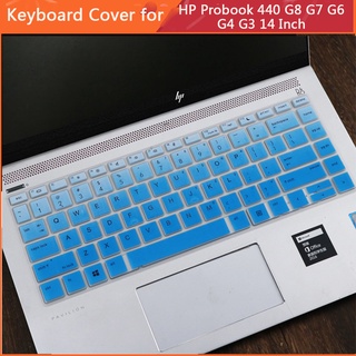 Funda para teclado HP ProBook 440 G8 G7 G6 G4 G3 14 pulgadas HP Pro G1 446 G3S ProBook 445R G6 AMD versión ZHAN 66 teclado película protectora