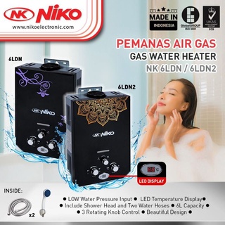 Niko 6L negro Digital calentador de agua