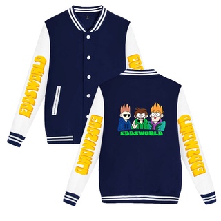 Wawni Eddsworld Baseball Jacket Jacket Trendy Baseball New Baseball Jacket Anime Clothes Loose Jacket Streewears