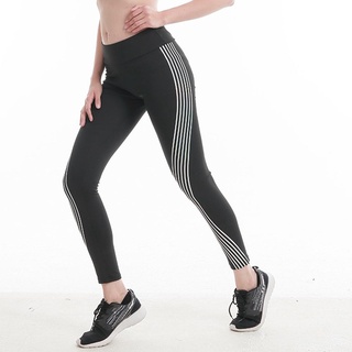 Petersburg ❤Women Fitness Yoga Pants High Waist Sportswear Stripes Laser Leggings