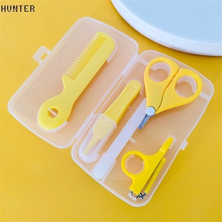 Baby Nail Clippers Scissors Comb Set Neonatal Booger Clip Nail Daily Care 5 Piece Set hunter1