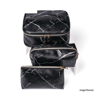 magichouse Women Portable Marble Travel Cosmetic Makeup Bag Toiletry Case Coin Purse Storage Pouch Organizer