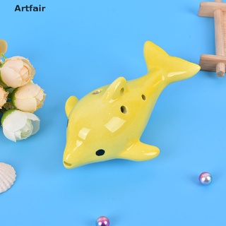 (hotsale) mini dolphin 6hole profesional ocarina ceramicflute instrumento regalo coleccionable {bigsale}