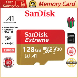 Tarjeta Micro SD Sandisk 128GB clase 10 Original Extremememory