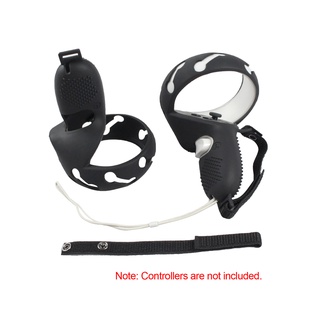 Touch Controller silicona agarre anillo cubierta Compatible con Oculus Quest 2 VR gafas mango ajustable nudillo correa teclas accesorios de protección (3)