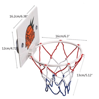 barrow ventosa fija mini aro de baloncesto juego de lanzamiento con bola de goma para niños (2)