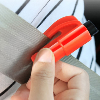 Ver asiento de coche martillo de seguridad automático ventana interruptor de vidrio salvavidas Escape herramienta de rescate cinturón de seguridad cortador accesorios (3)