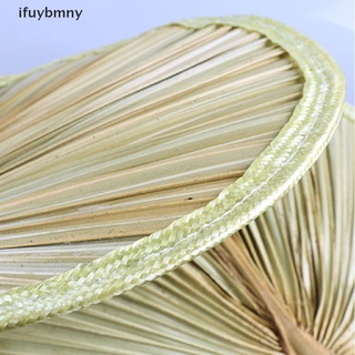 ifuybmny - ventilador de tejido de bambú a mano, ventilador de paja, abanico pucao, con borlas mx
