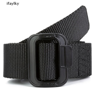 [Ifaylky] Men Outdoor Belt Overalls Tactical Nylon Quick-drying Woven Canvas Waistband NYGP