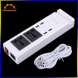 [thrivingstore] Home Office Use 4-Port USB Charger with 2-Port Outlet Power Strip