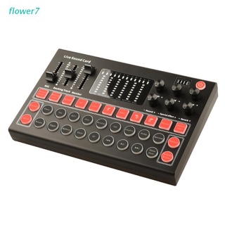 flower7 Audio Interface M9 Usb Sound Card Audio Microphone Webcast Live Sound Card