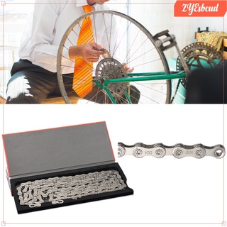 bicicleta desviador cadena anti óxido 116 eslabones cadena de velocidad accesorio guía de cintura ángulo diseño cadenas de bicicleta para carretera híbrido