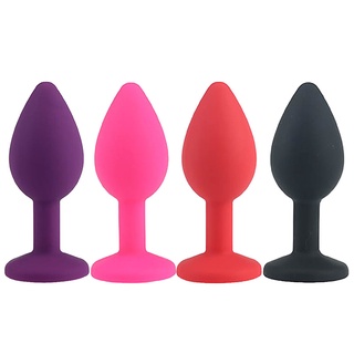 Silicone Anal Plug Butt Plug Unisex Plated Jewelry Sex Stopper Adult Toys For Men Women Anal Trainer For Couples