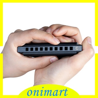 [onimart] armónica portátil de 10 agujeros diatónica blues llave de c d g 3 tono para adultos