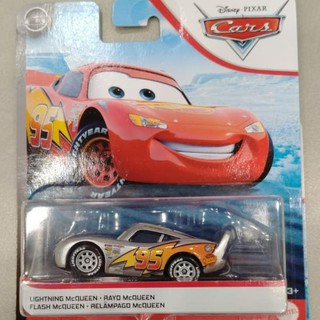 Disney Pixar Deluxe Diecast Mattel Lightning Mcqueen Silver Cars