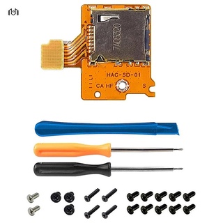 kit de reparación de piezas de reparación de placa de ranura de tarjeta micro sd para nintendo switch ns tf ranura para tarjeta sd