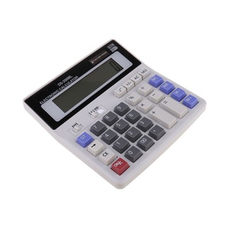 Calculadora De escritorio con función estándar De barbilla/inteligente/ Calculadora De doble potencia, botón Grande De 12 Dígitos pantalla Lcd Grande portátil Para diario y oficina básica (8)
