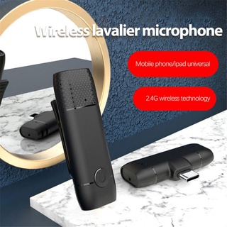 Reducción de ruido eat broadcast radio micrófono teléfono móvil live Bluetooth compatible con pequeño micrófono lavalier micrófono inalámbrico
