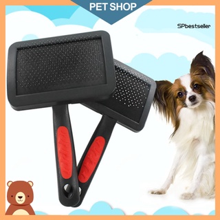 SPB Pet Brush Non-slip Handle Hair Removal Stainless Steel Pet Grooming Comb for Dog