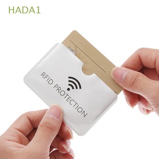 hada1 10/20pcs plata id titular de la tarjeta de seguridad antirrobo anti rfid bloqueo lector cartera láser tarjetas de crédito cubiertas de aluminio