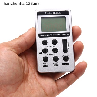 [hanzhenhai123] Radio FM Pocket AM Digital Portátil Afinación Walkman Con Auriculares Sterio [MY]