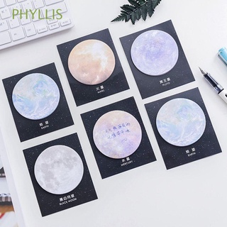 phyllis pluto cuaderno planeta nota adhesiva memo pad tierra escuela oficina luna suministros notas etiqueta papelería marcador