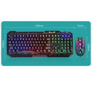 [tachiuwamx] teclado con cable y ratón combo rgb impermeable ergonómico usb gamer kit (1)