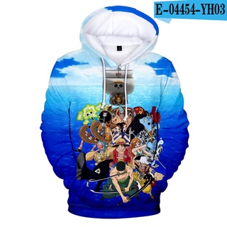 Printed One Piece Hoodies Menboy Streetwear Hoody Personality Nautical King Sweatshirt Cute Clothing