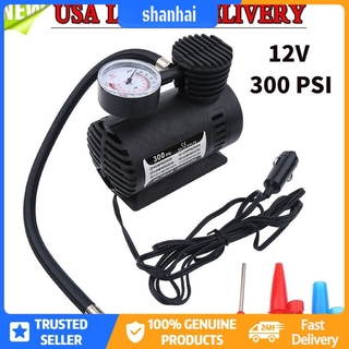 [shanhai] compresor de bomba de aire para coche portátil eléctrico 12v dc 300 psi