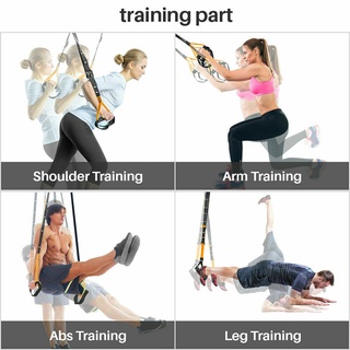 suspensión entrenador correas kit banda de resistencia peso corporal entrenamiento en casa ejercicio fitness correas (2)
