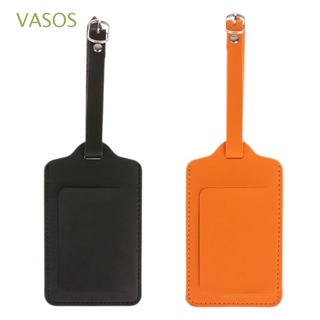 VASOS Portable Luggage Tag Travel Supplies Baggage Claim Suitcase Label Bag Accessories Leather Personality Handbag Pendant ID Address Tags/Multicolor
