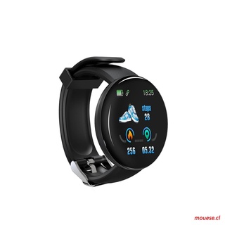 reloj inteligente d18 impermeable redondo con rastreador de ejercicio/smartwatch con bluetooth para hombre