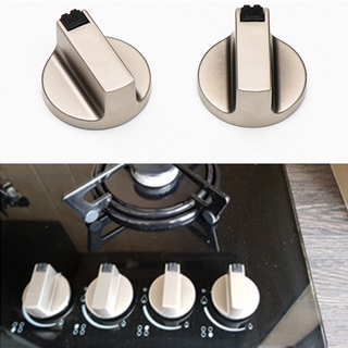DUJIAO 4 unids/6pcs estufa de Gas pomo Universal interruptor de horno estufas de cocina perilla de Control de plata piezas de cocina de 6 mm de repuesto de Control de superficie de bloqueo (9)