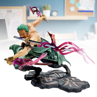 CHUNFENGUYU◈ One Piece Three Thousand World Zoro Model Figure Toy Home Decor Mold Supplies (1)