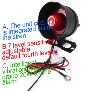 sistema universal de alarma de coche antirrobo antirrobo con mando a distancia 2