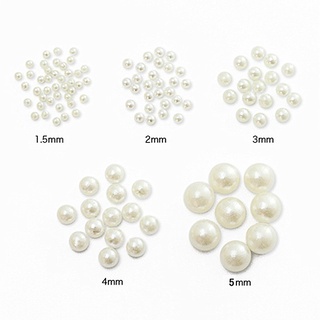2mm 3mm 4mm 5mm 6mm 7mm 8mm 10mm 12mm Shiny White/IvoryHalf Round Flat Back Gems ABS Resin Pearl Beads Nail Art Jewelry Imitation Acrylic for DIY Nail Decoration For Craft Jewelry Making Half Round Flatback Pearls Resin Scrapbook Beads DIY Decoration
