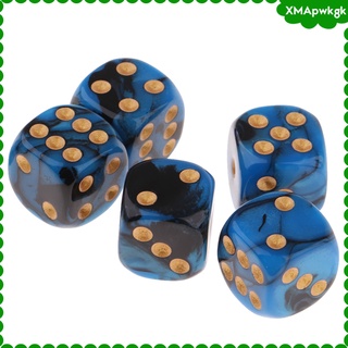 [xmapwkgk] 5 Pcs 6-sided Game Dice Dice Game For Board Games, Kids, Family, Friends Gift Game