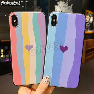 New Samsung Galaxy S8 S9 S10 S20 S30 S21 Plus S20 S21 S30 Ultra Rainbow Soft Cover Fashion Personality Creative Skin Feel Stripe Phone Case