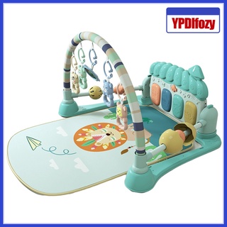 bebé bebé gimnasio juego estera recién nacido rompecabezas educativo patada y juego pedal con sonido de piano y música actividad alfombra