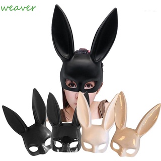 WEAVER Halloween Máscara de juego de roles Plástico Accesorios de fiesta Accesorios de máscara de fiesta Fachada Máscara de conejo Juego de roles Baile de disfraces Anime japonés Orejas de conejo Máscara de conejo/Multicolor