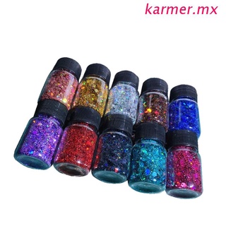 kar1 10 colores molde de resina de fundición grueso purpurina epoxi resina festival grueso hexagonal lentejuelas pigmento 10g por fabricación de joyas