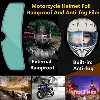 Fuelthefire casco transparente Anti-niebla parche película Universal casco de motocicleta lente impermeable película