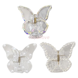 Royal antideslizante garra de pelo Clip transparente mariposa Clips diseño francés moda acetato pasadores accesorios de moda para niñas