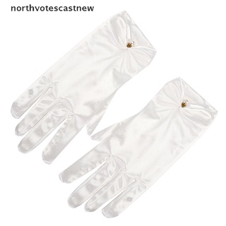 northvotescastnew guantes cortos de novia para mujer/dedo completo/longitud de muñeca/guantes nvcn (7)