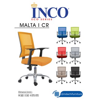 Silla de oficina/silla de trabajo ergonómica Indachi Inco Malta I (modelo neto y cómodo)