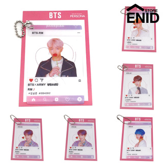 【Ready Stock】Enid KPOP BTS PVC transparente Photocard llavero Bangtan Boys llavero bolso adorno