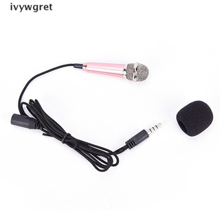 ivywgret 2017 caliente mini karaoke condensador micrófono para teléfono ordenador mini teléfono micrófono mx