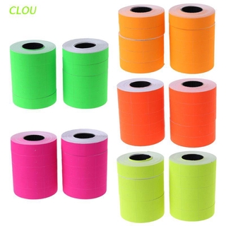 CLOU 10 Rolls 5000 Pieces Double Row Colorful Price Label Paper Tag Mark Sticker For MX-6600 Labeller Gun
