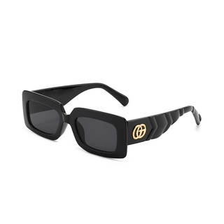Gucci. Marca de lujo de gafas de sol cuadradas de estilo retro para hombre y mujer, 2022